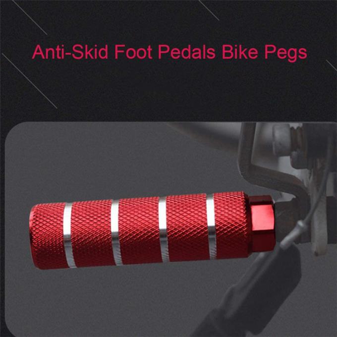 Αντιολισθητικό πόδι μολύβδου κραμάτων αργιλίου γόμφων ποδηλάτων BMX για το βουνό που ανακυκλώνει τους οπίσθιους άξονες 3/8 ίντσας ακροβατικής επίδειξης κατάλληλους